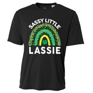 Irish St Patrick Day Sassy Little Lassie Teen Girl Wo Cooling Performance Crew T-Shirt