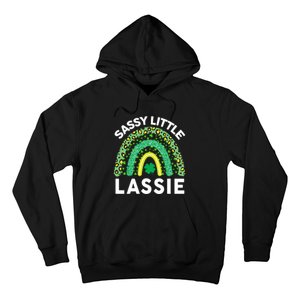 Irish St Patrick Day Sassy Little Lassie Teen Girl Wo Hoodie