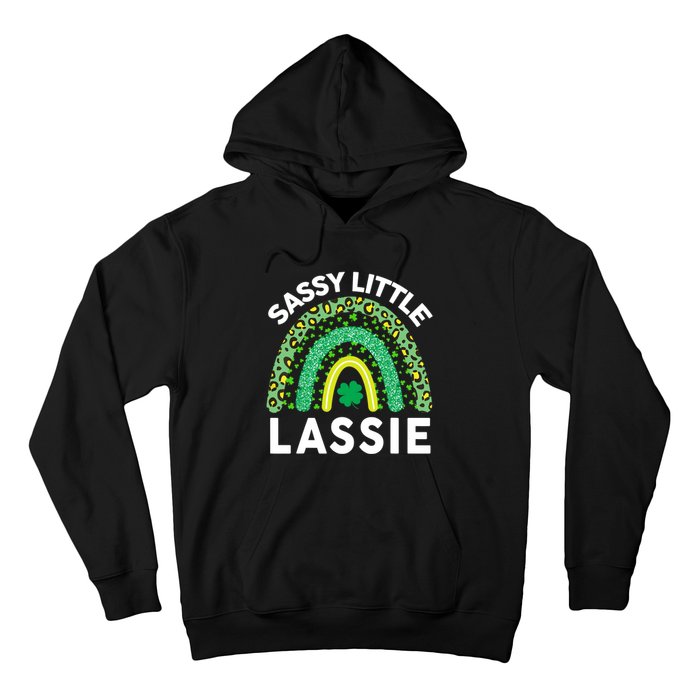 Irish St Patrick Day Sassy Little Lassie Teen Girl Wo Hoodie