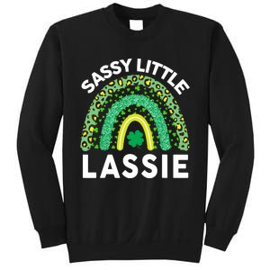 Irish St Patrick Day Sassy Little Lassie Teen Girl Wo Sweatshirt