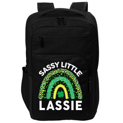 Irish St Patrick Day Sassy Little Lassie Teen Girl Wo Impact Tech Backpack