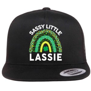 Irish St Patrick Day Sassy Little Lassie Teen Girl Wo Flat Bill Trucker Hat