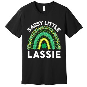 Irish St Patrick Day Sassy Little Lassie Teen Girl Wo Premium T-Shirt