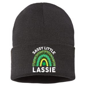 Irish St Patrick Day Sassy Little Lassie Teen Girl Wo Sustainable Knit Beanie