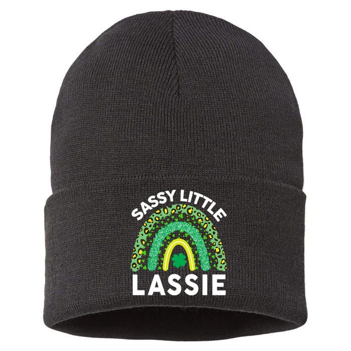 Irish St Patrick Day Sassy Little Lassie Teen Girl Wo Sustainable Knit Beanie