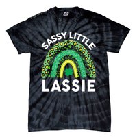 Irish St Patrick Day Sassy Little Lassie Teen Girl Wo Tie-Dye T-Shirt