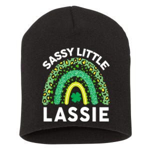 Irish St Patrick Day Sassy Little Lassie Teen Girl Wo Short Acrylic Beanie