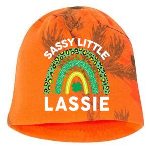 Irish St Patrick Day Sassy Little Lassie Teen Girl Wo Kati - Camo Knit Beanie