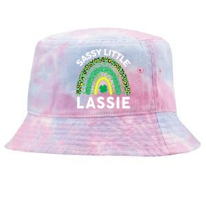 Irish St Patrick Day Sassy Little Lassie Teen Girl Wo Tie-Dyed Bucket Hat