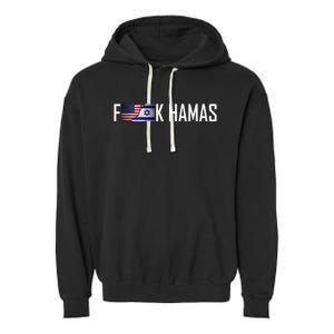 Israel Strong Pray For Israel US Israel Flag Garment-Dyed Fleece Hoodie