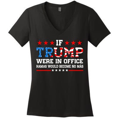 Israel Strong Pray For Israel Pro Trump 2024 Women's V-Neck T-Shirt