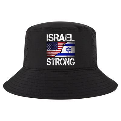 Israel Strong Pray For Israel US Israel Flag Cool Comfort Performance Bucket Hat