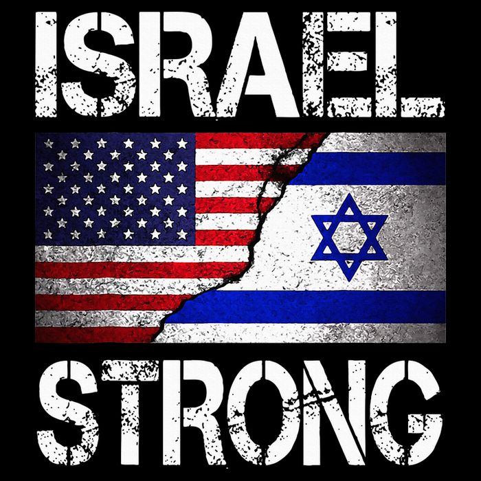 Israel Strong Pray For Israel US Israel Flag Sustainable Bucket Hat