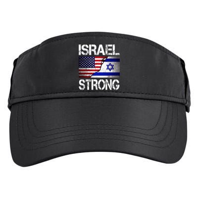 Israel Strong Pray For Israel US Israel Flag Adult Drive Performance Visor