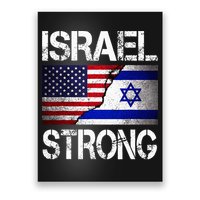 Israel Strong Pray For Israel US Israel Flag Poster