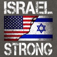 Israel Strong Pray For Israel US Israel Flag Cotton Canvas Backpack