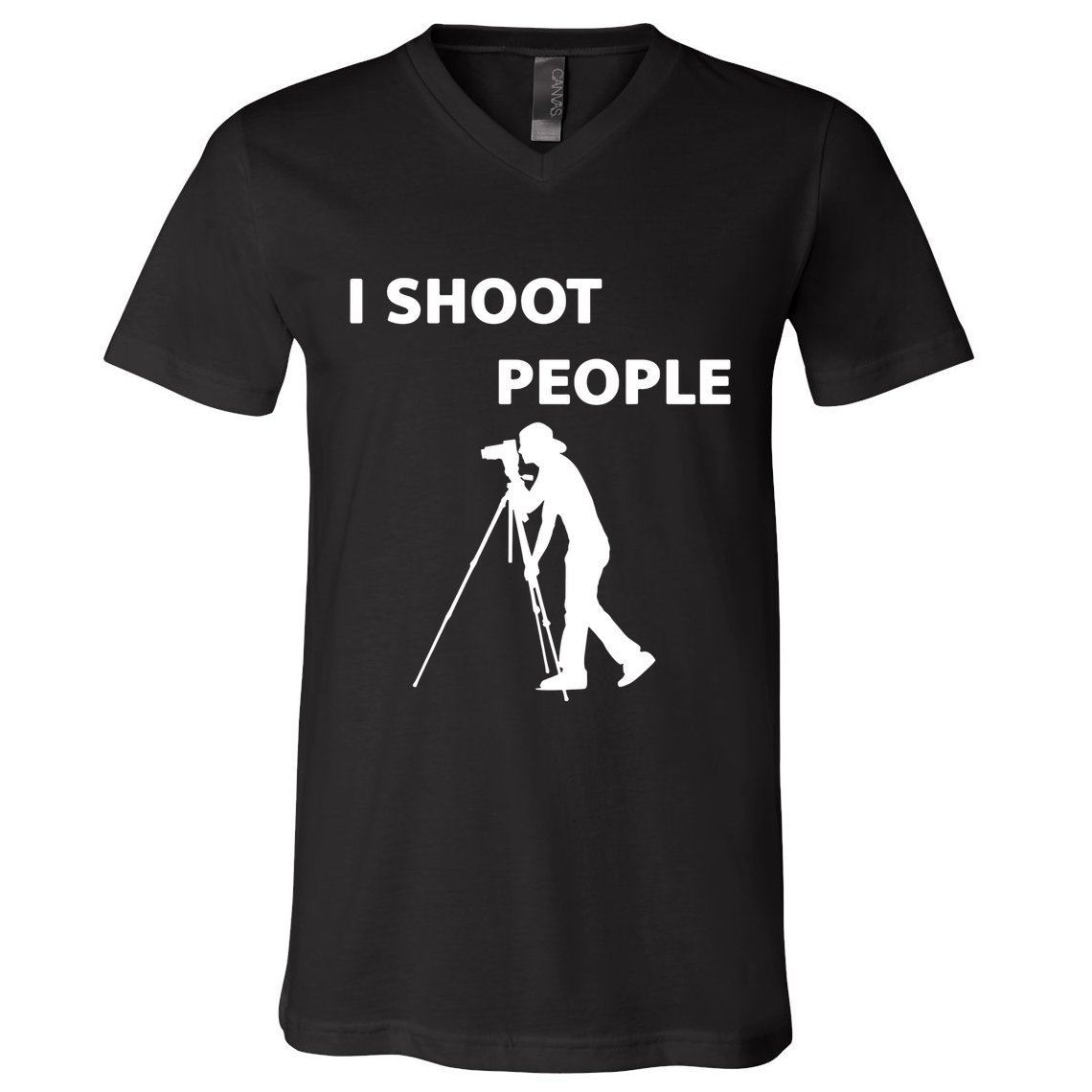 I Shoot People V-Neck T-Shirt