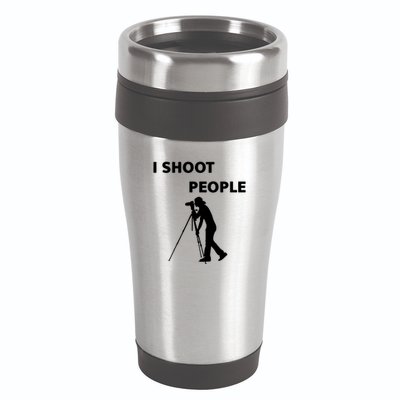 I Shoot People 16oz Travel Tumbler