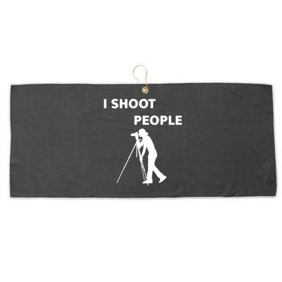 I Shoot People Large Microfiber Waffle Golf Towel