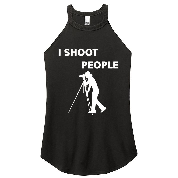 I Shoot People Women's Perfect Tri Rocker Tank