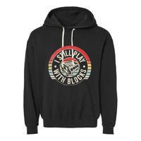 I Still Play With Blocks Racing Maintenance Garment-Dyed Fleece Hoodie