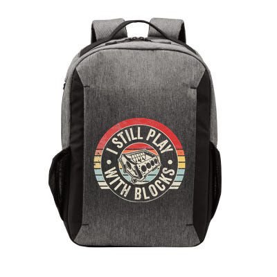 I Still Play With Blocks Racing Maintenance Vector Backpack