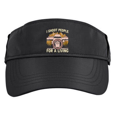 I Shoot People For A Living Photography Cat Photographer Adult Drive Performance Visor