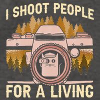 I Shoot People For A Living Photography Cat Photographer Vector Backpack