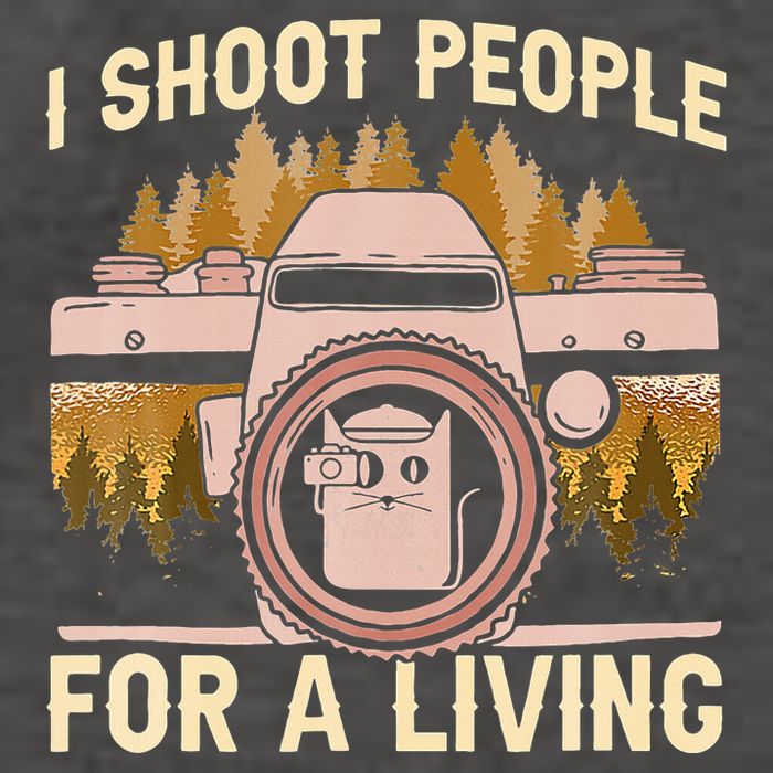 I Shoot People For A Living Photography Cat Photographer Vector Backpack