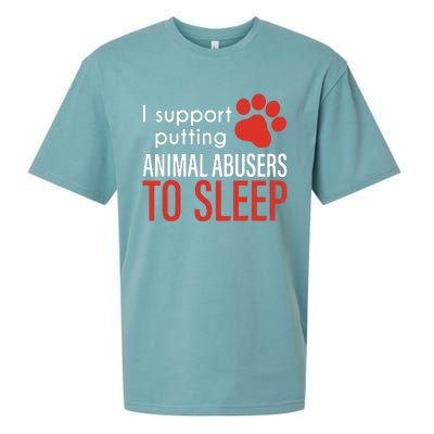 I Support Putting Animal Abusers To Sleep Sueded Cloud Jersey T-Shirt