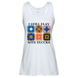 I Still Play With Blocks Ladies Essential Flowy Tank