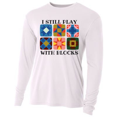 I Still Play With Blocks Cooling Performance Long Sleeve Crew