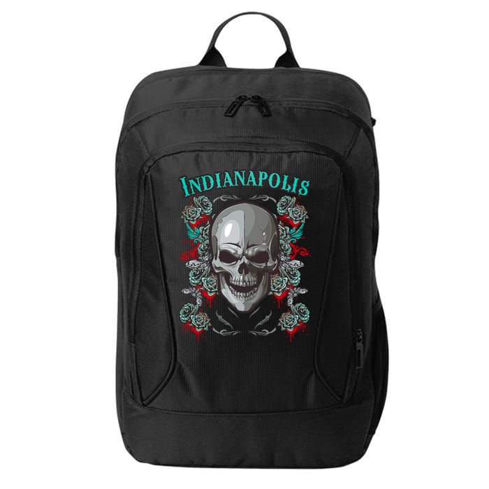 Indianapolis Skull Pirate Skeleton For Bikers Gift City Backpack