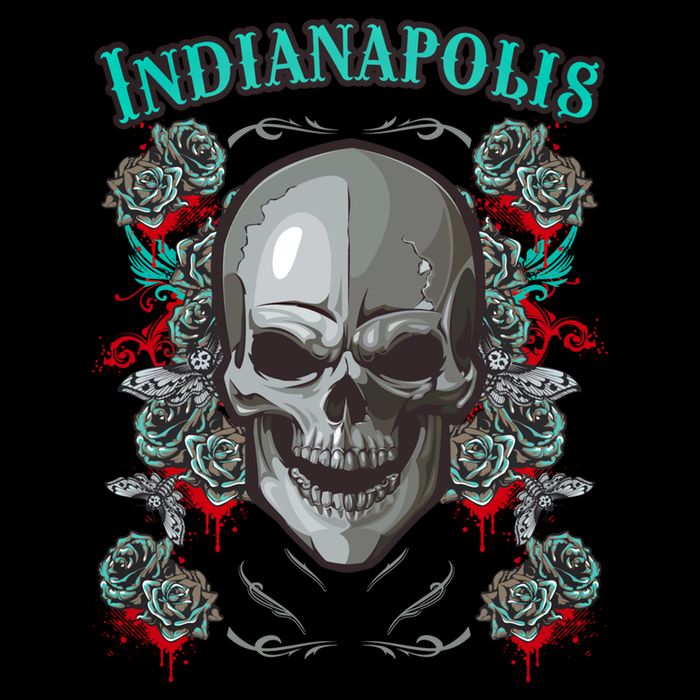 Indianapolis Skull Pirate Skeleton For Bikers Gift City Backpack