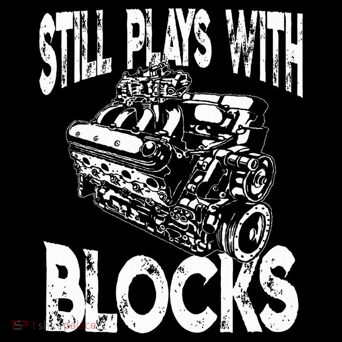 I Still Play With Blocks Funny Mechanic High Crown Mesh Back Trucker Hat