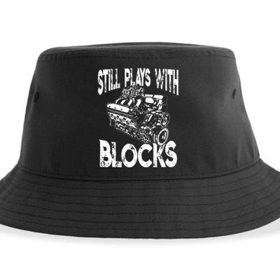 I Still Play With Blocks Funny Mechanic Sustainable Bucket Hat