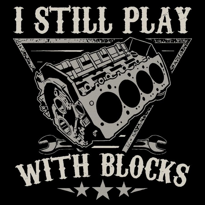 I Still Play With Blocks Car Mechanic Motor Engine Baby Bodysuit