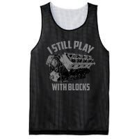 I Still Play With Blocks Racing | Maintenance Man Gift Mesh Reversible Basketball Jersey Tank