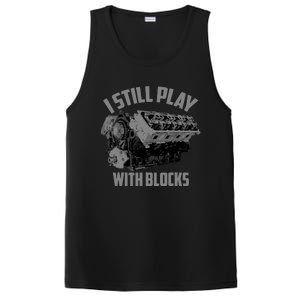 I Still Play With Blocks Racing | Maintenance Man Gift PosiCharge Competitor Tank