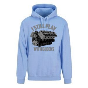 I Still Play With Blocks Racing | Maintenance Man Gift Unisex Surf Hoodie