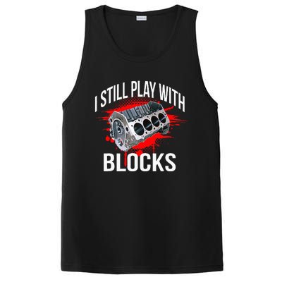 I Still Play With Blocks Funny Mechanic PosiCharge Competitor Tank