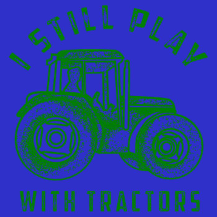 I Still Play With Tractors Gift Cute Bulldozer Farm Gift Visor