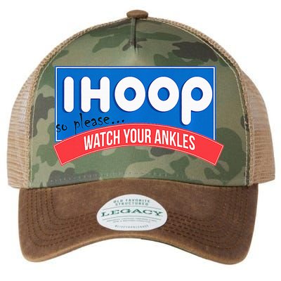 Ihoop So Please Watch Your Ankles Funny Basketball Legacy Tie Dye Trucker Hat