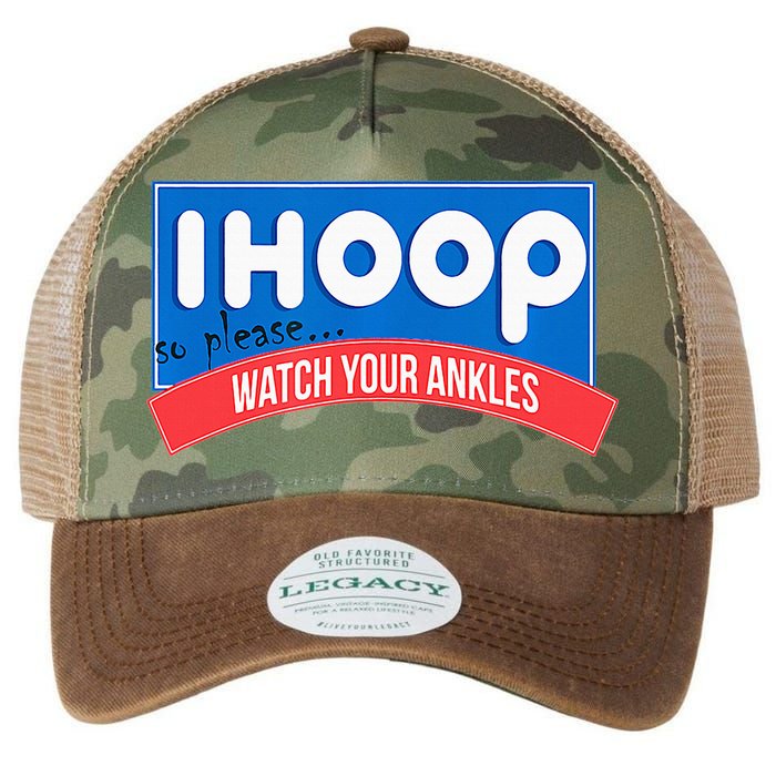 Ihoop So Please Watch Your Ankles Funny Basketball Legacy Tie Dye Trucker Hat