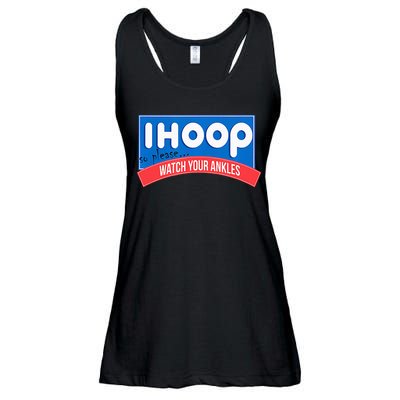 Ihoop So Please Watch Your Ankles Funny Basketball Ladies Essential Flowy Tank