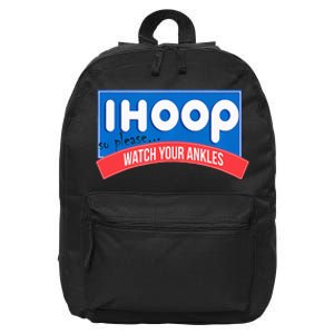 Ihoop So Please Watch Your Ankles Funny Basketball 16 in Basic Backpack