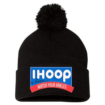 Ihoop So Please Watch Your Ankles Funny Basketball Pom Pom 12in Knit Beanie