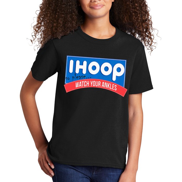 Ihoop So Please Watch Your Ankles Funny Basketball Kids T-Shirt