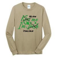 Italian Saint Patrick's Day Lucky Irish St Pattys Party Tall Long Sleeve T-Shirt