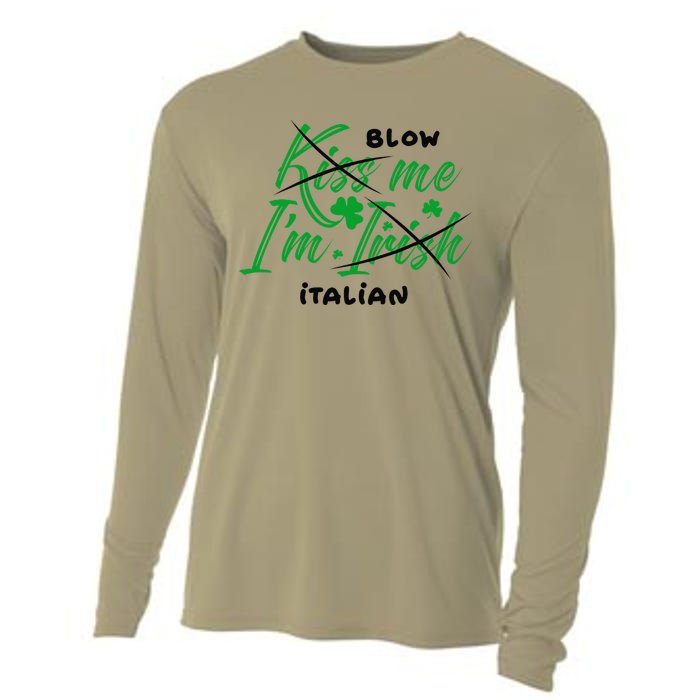 Italian Saint Patrick's Day Lucky Irish St Pattys Party Cooling Performance Long Sleeve Crew